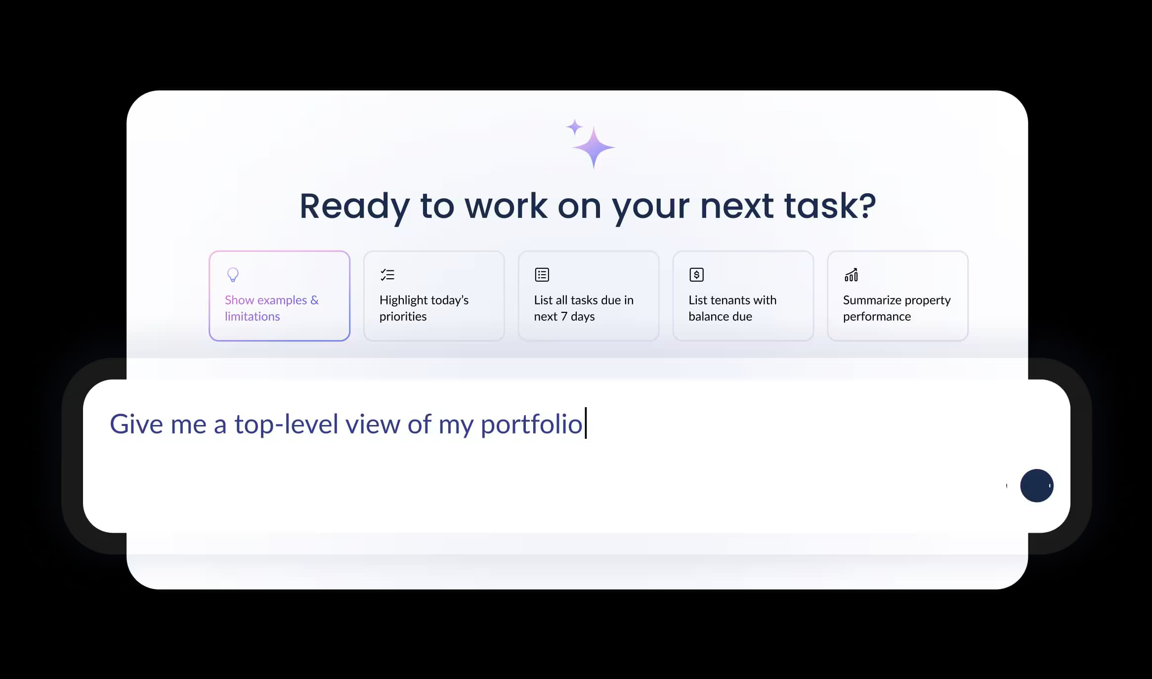 AI tasks feature screenshot